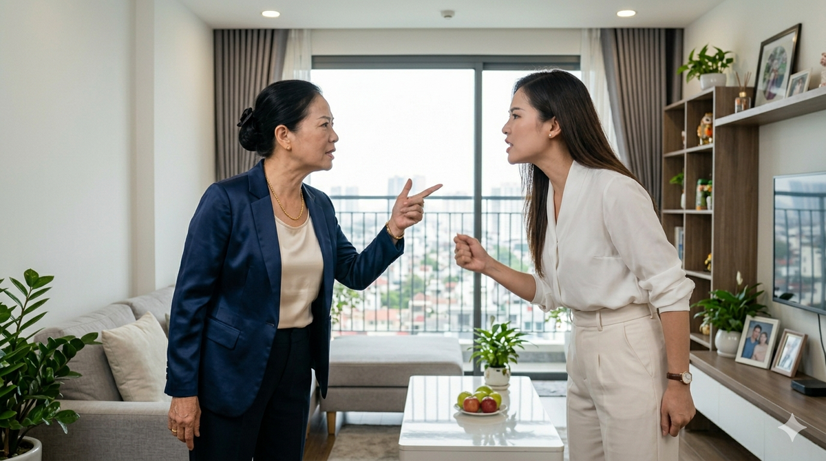 Nỗi  lòng của người đàn ông bị mắc kẹt giữa mẹ và vợ- Ảnh 1.