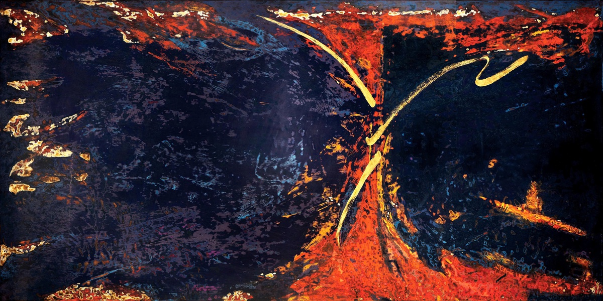 Một tác phẩm trong triển lãm "Khẩy" của Hiền Nguyễn