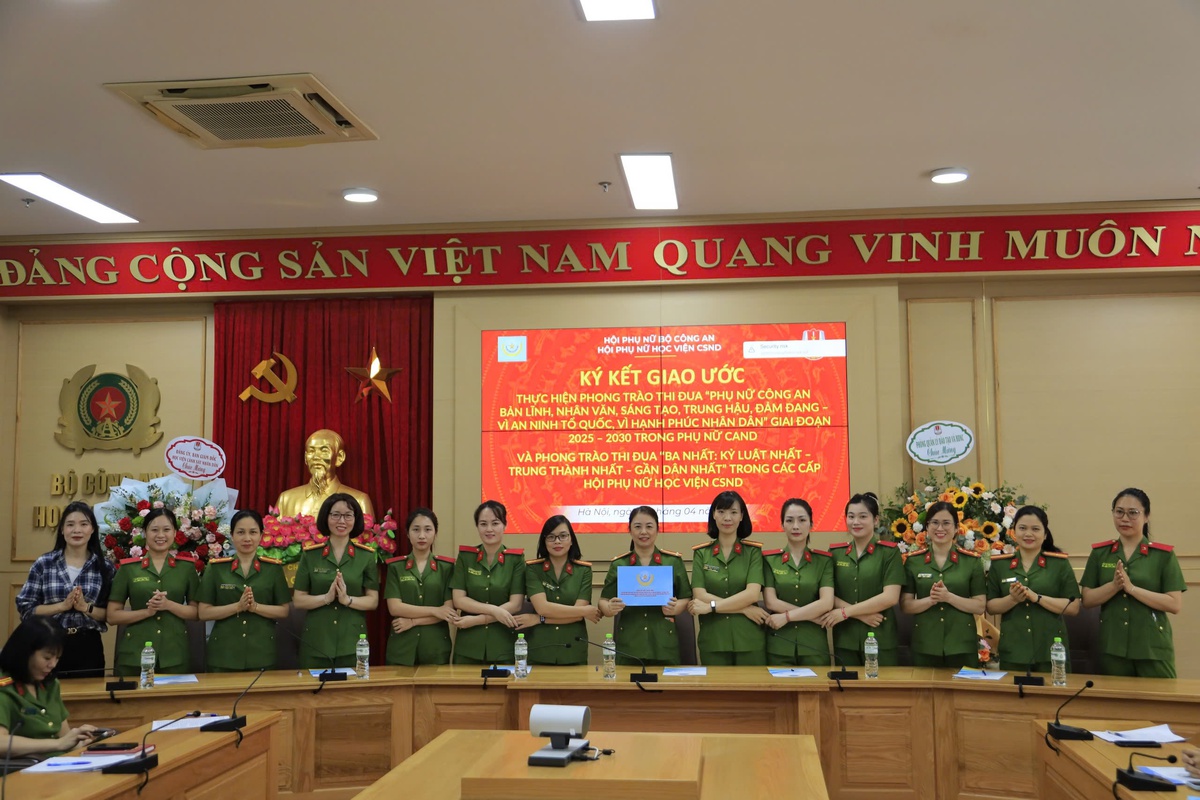 Nâng cao hiệu quả phong trào thi đua "Ba Nhất" trong Hội Phụ nữ Học viện Cảnh sát nhân dân- Ảnh 3.