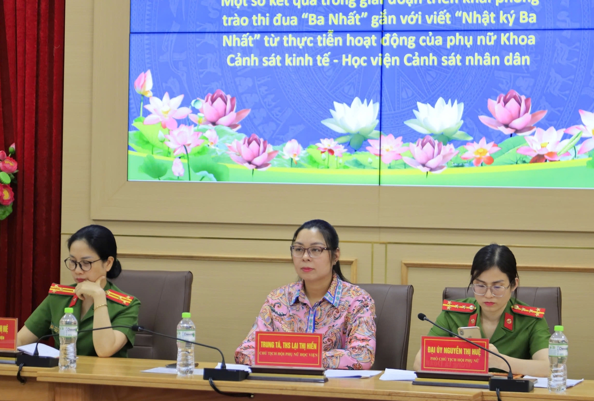 Nâng cao hiệu quả phong trào thi đua "Ba Nhất" trong Hội Phụ nữ Học viện Cảnh sát nhân dân- Ảnh 1.