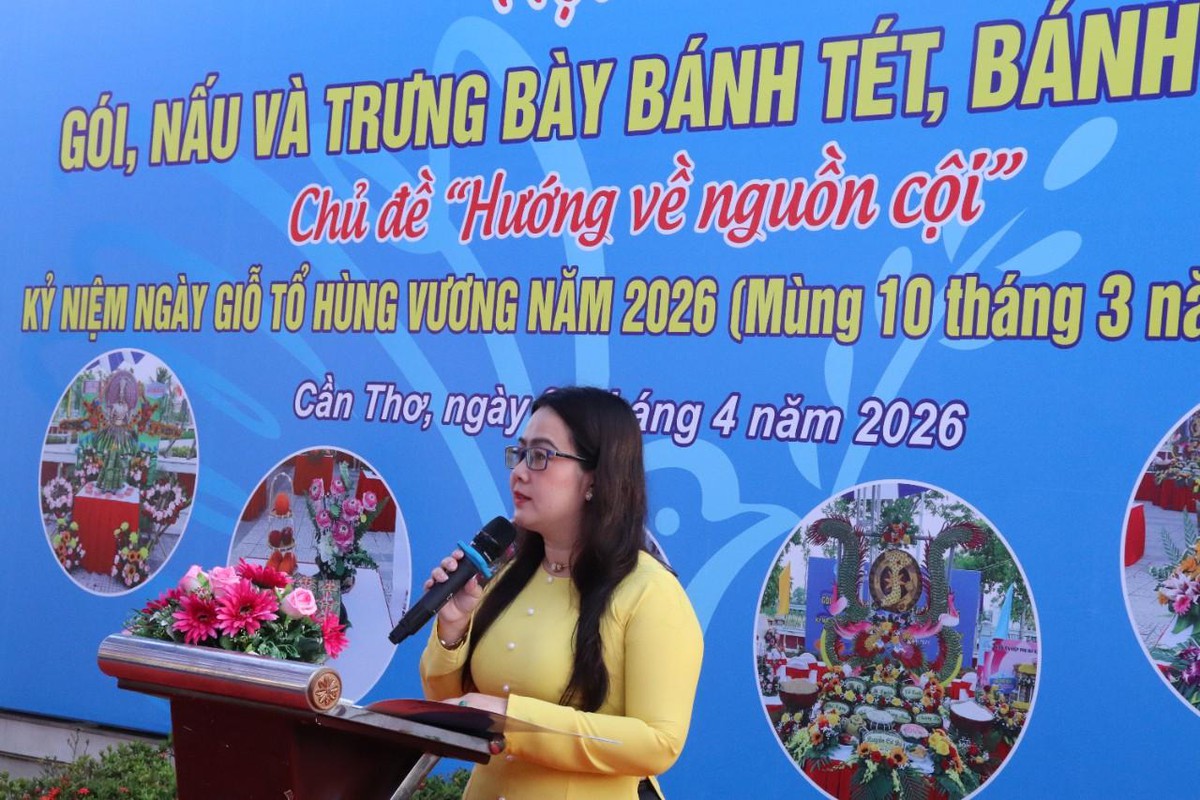 Cần Thơ: Sôi nổi Hội thi gói, nấu và trưng bày bánh chưng, bánh tét- Ảnh 1.