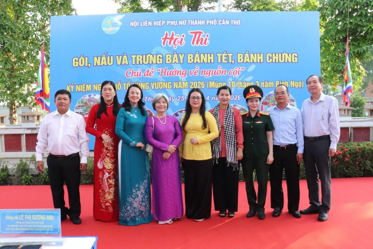 Cần Thơ: Sôi nổi Hội thi gói, nấu và trưng bày bánh chưng, bánh tét- Ảnh 6.