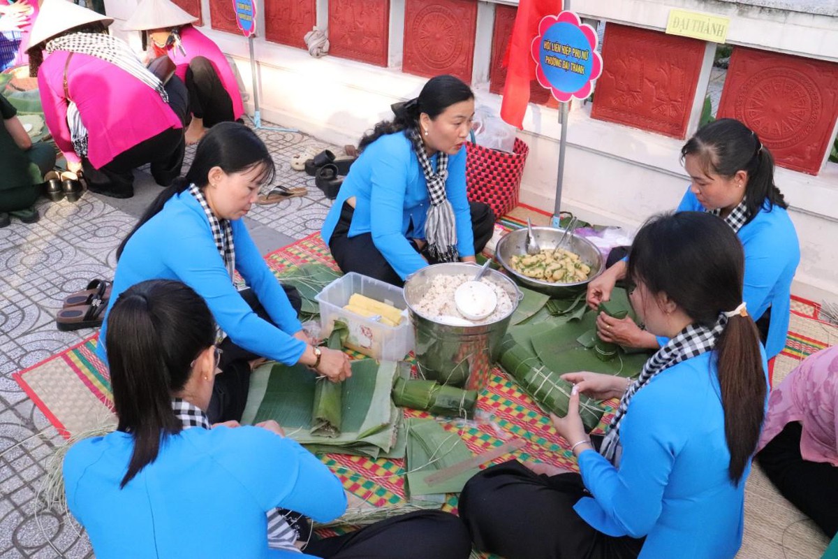 Cần Thơ: Sôi nổi Hội thi gói, nấu và trưng bày bánh chưng, bánh tét- Ảnh 19.