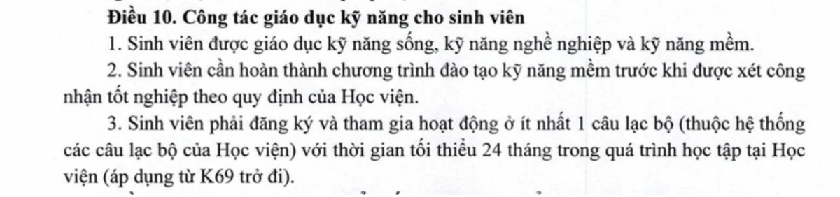 Sinh viên Học viện Nông nghiệp Việt Nam phải tham gia câu lạc bộ theo căn cứ pháp lý nào?- Ảnh 1.