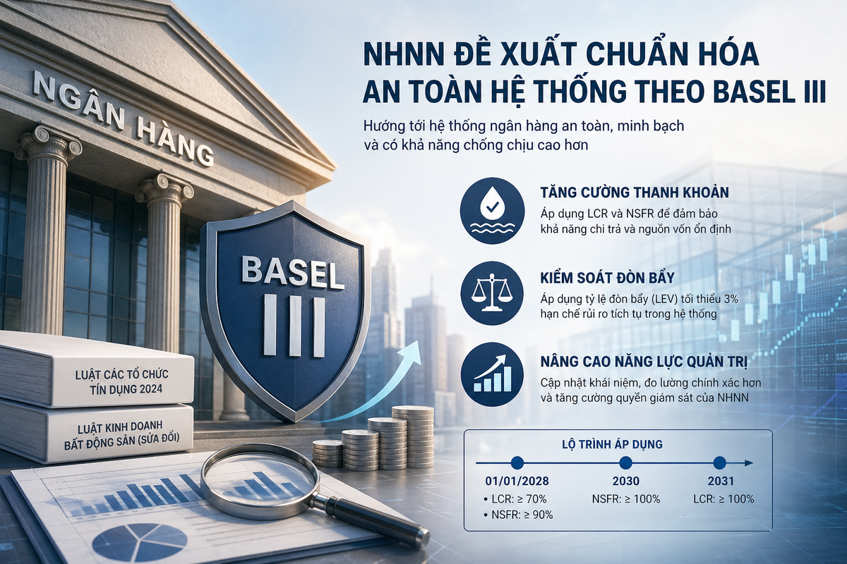 Ngân hàng Nhà nước siết chuẩn an toàn theo Basel III: Nâng sức đề kháng cho các tổ chức tín dụng- Ảnh 1.