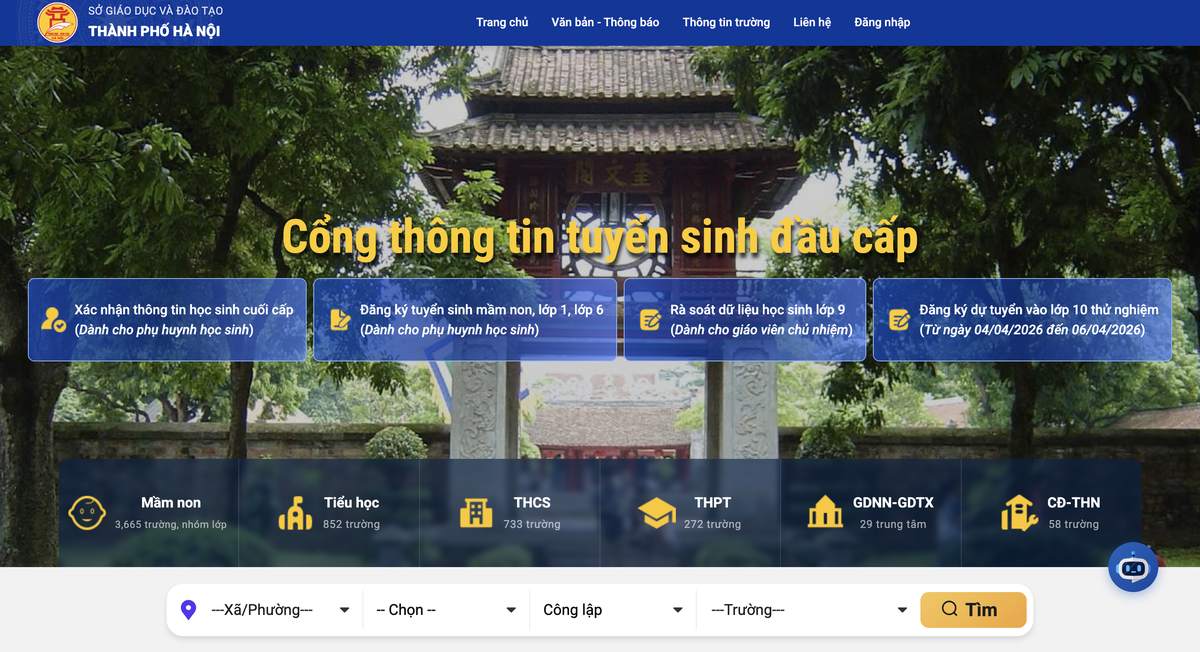 Hà Nội thử nghiệm đăng ký thi lớp 10 trực tuyến trong 3 ngày- Ảnh 1.