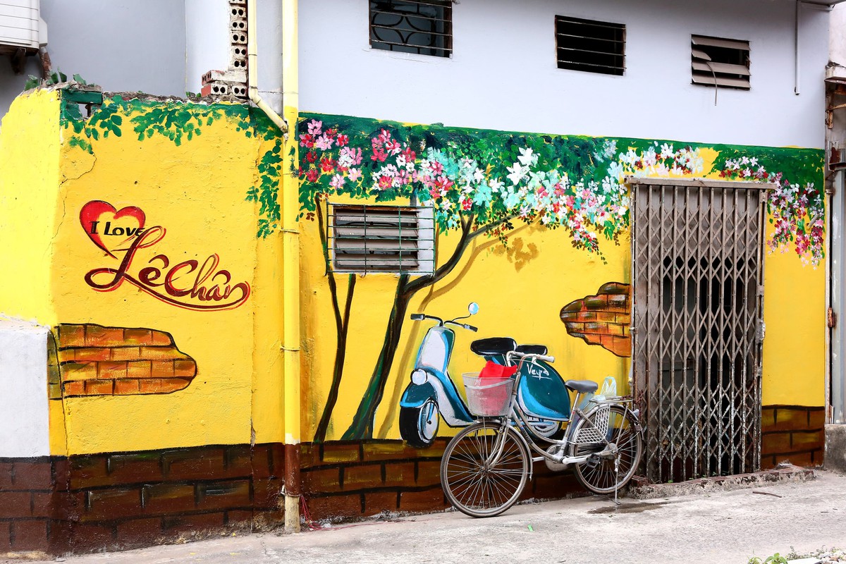 Đường phố Hải Phòng rực rỡ cờ hoa mừng 51 năm Ngày đất nước thống nhất- Ảnh 2.