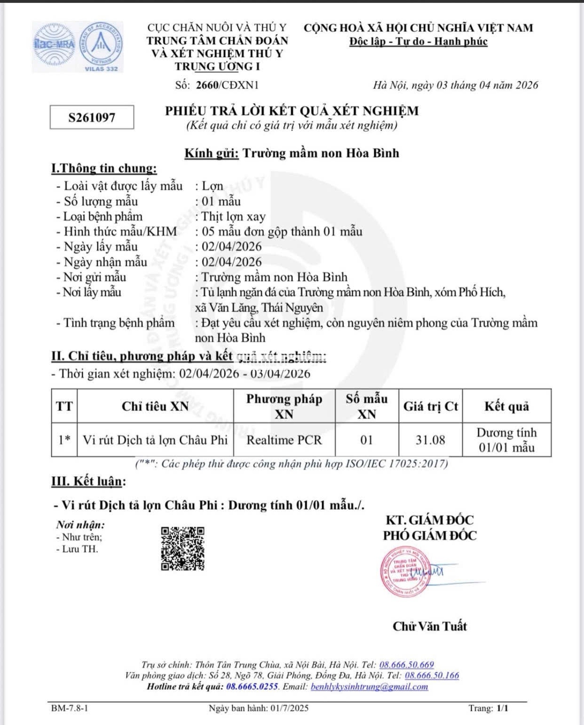Dùng thịt lợn nhiễm bệnh: Thái Nguyên tạm đình chỉ Hiệu trưởng Trường Mầm non Hòa Bình- Ảnh 1.