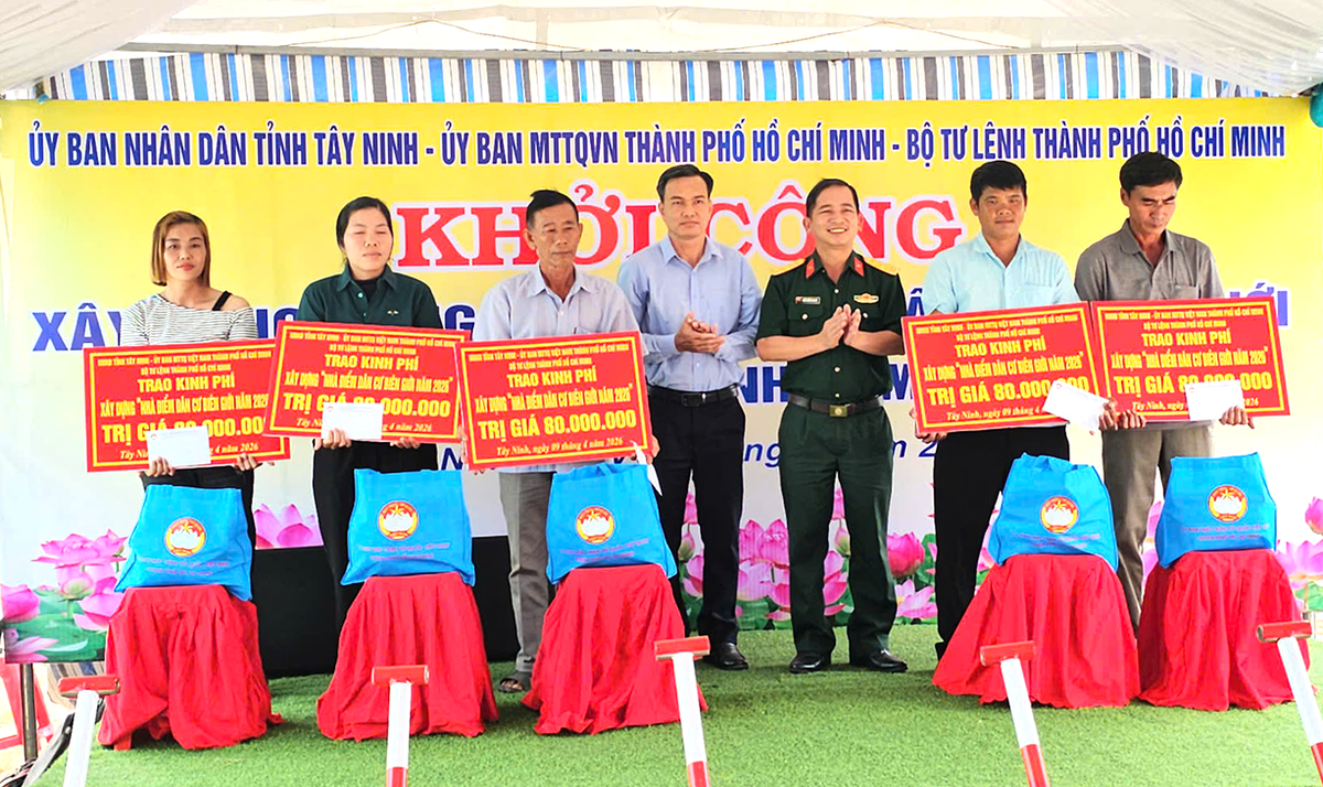 TPHCM chung tay xây mái ấm vùng biên Tây Ninh- Ảnh 1.