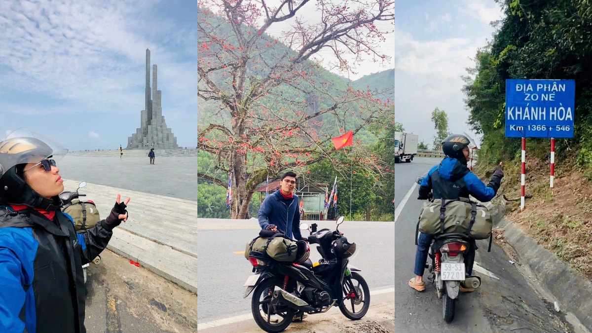 Những cung đường "phượt" xuyên Việt của Thiên Phát luôn để lại cho anh nhiều trải nghiệm đáng nhớ. Ảnh: NVCC