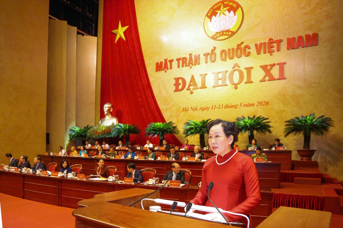 Chùm ảnh: Toàn cảnh phiên làm việc đầu tiên Đại hội đại biểu toàn quốc MTTQ Việt Nam lần thứ XI- Ảnh 9.