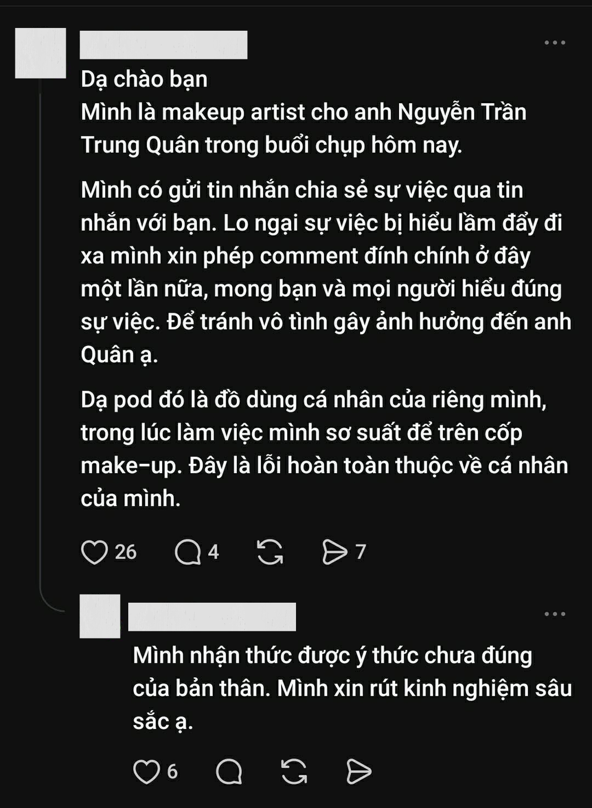 Nguyễn Trần Trung Quân lên tiếng khi đăng hình ảnh thuốc lá điện tử- Ảnh 2.