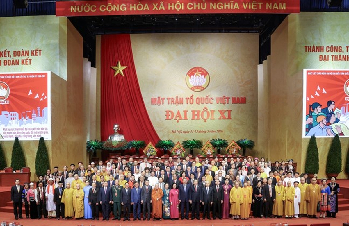 Chùm ảnh: Toàn cảnh phiên chính thức Đại hội đại biểu toàn quốc MTTQ Việt Nam lần thứ XI- Ảnh 12.