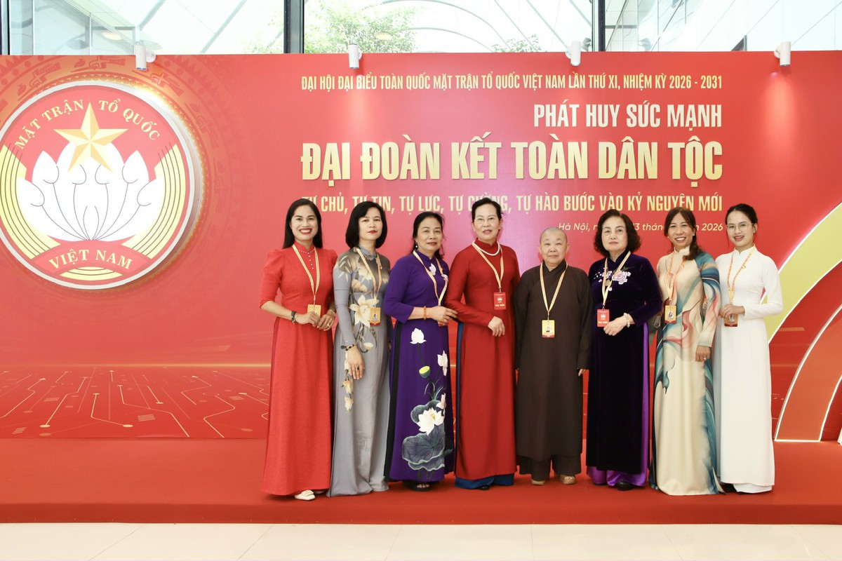 Chùm ảnh: Toàn cảnh phiên làm việc đầu tiên Đại hội đại biểu toàn quốc MTTQ Việt Nam lần thứ XI- Ảnh 4.