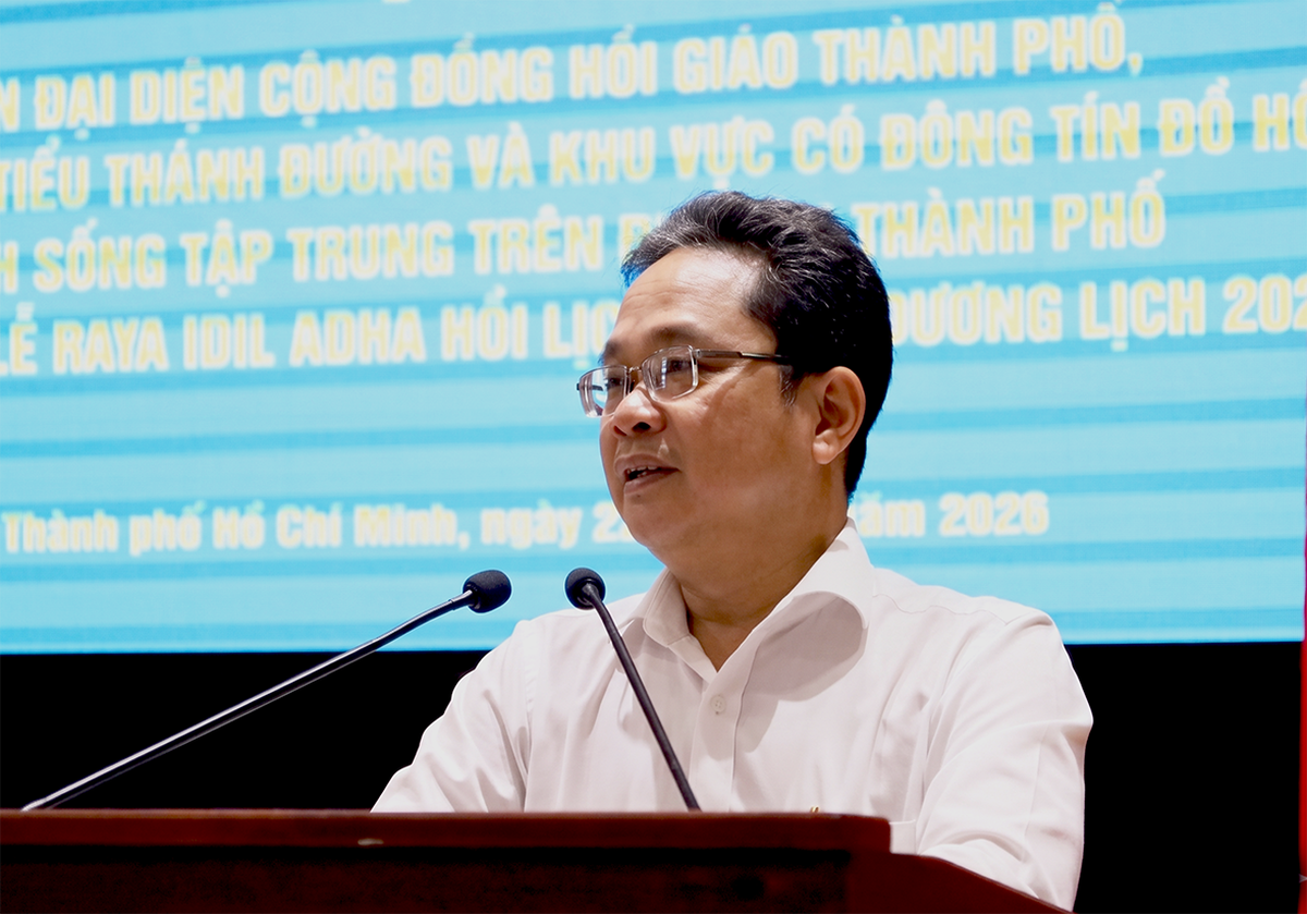 TPHCM: Gặp mặt chúc mừng cộng đồng Hồi giáo nhân dịp Đại lễ Raya Idil Adha- Ảnh 1.