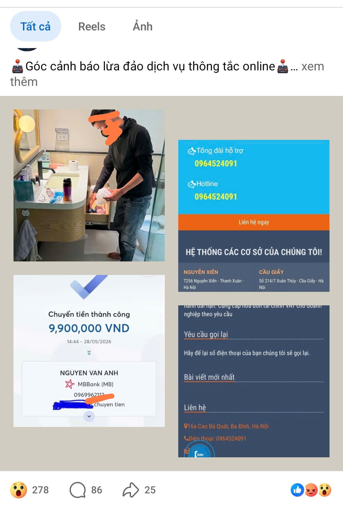 Bẫy thông tắc vệ sinh online: Từ cuộc gọi tìm thợ đến hóa đơn gần 10 triệu đồng- Ảnh 1. Bẫy thông tắc vệ sinh online: Từ cuộc gọi tìm thợ đến hóa đơn gần 10 triệu đồng- Ảnh 1.