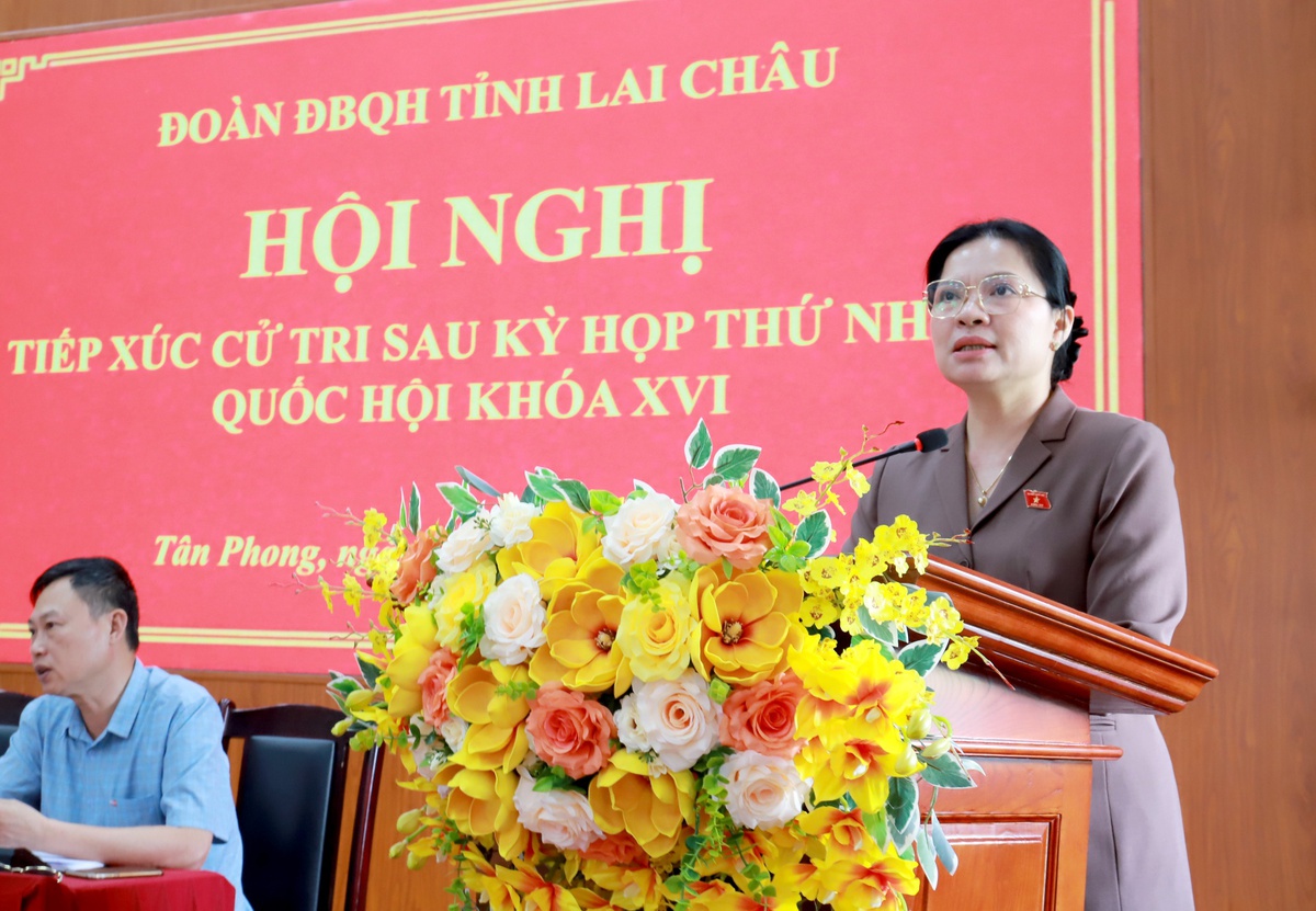 Phó Chủ tịch - Tổng Thư ký UBTƯ MTTQ Việt Nam Hà Thị Nga tiếp xúc cử tri tại Lai Châu- Ảnh 1.
