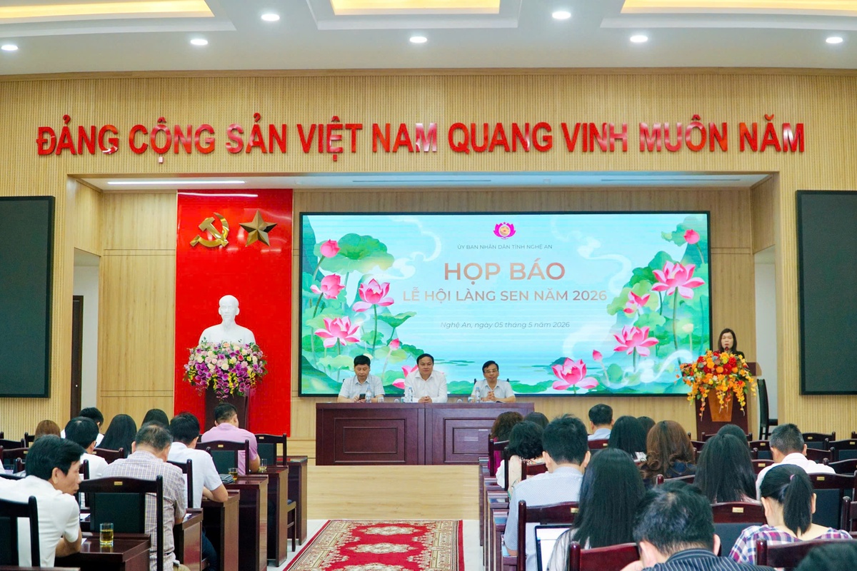 Nghệ An tổ chức họp báo thông tin về Lễ hội Làng Sen năm 2026