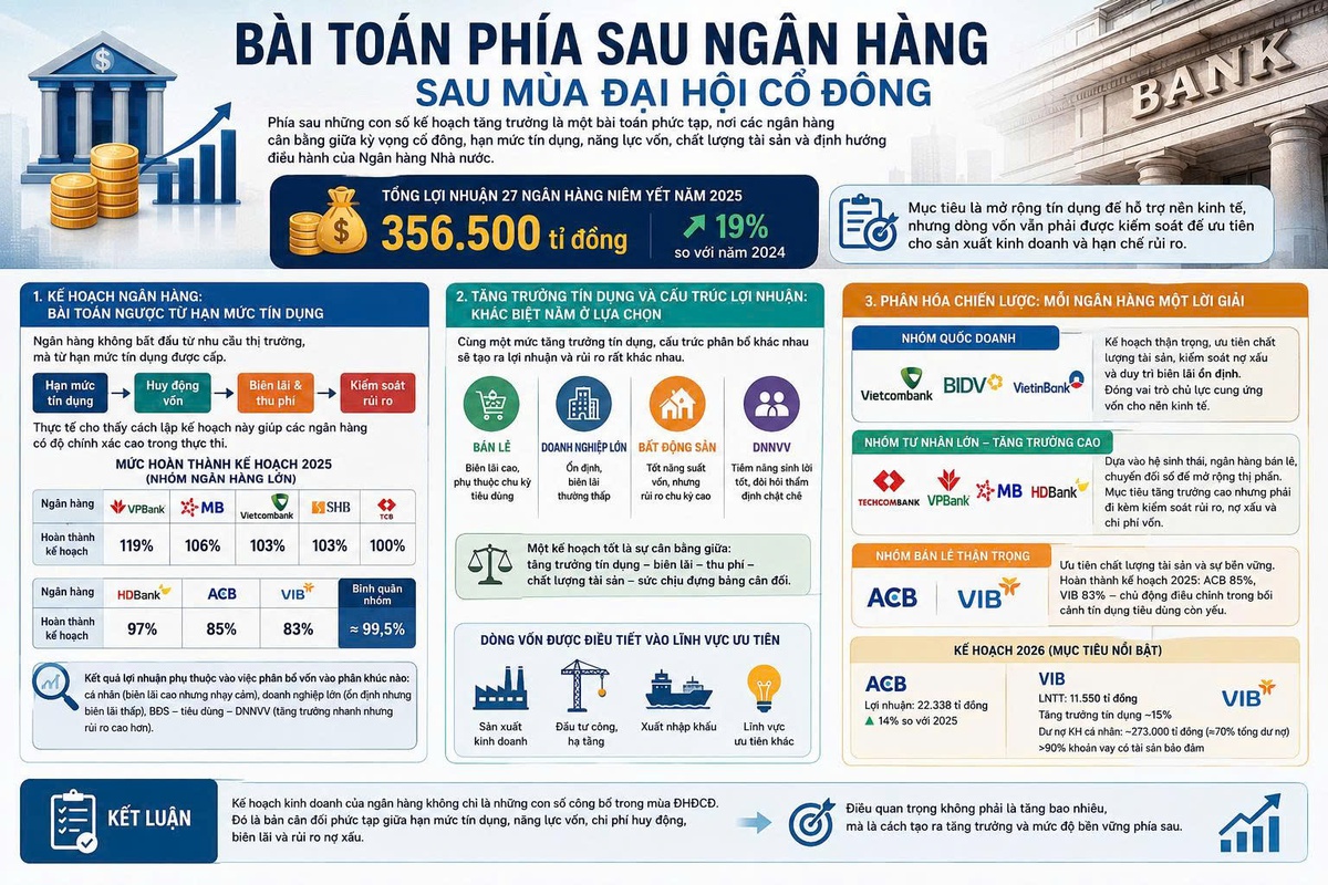 Bài toán nào đặt ra với các ngân hàng sau mùa đại hội cổ đông?- Ảnh 1.