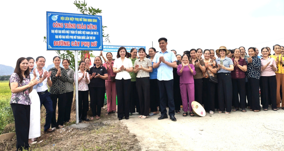 Ninh Bình: Khánh thành "Đường cây Phụ nữ" chào mừng các sự kiện chính trị quan trọng- Ảnh 1.
