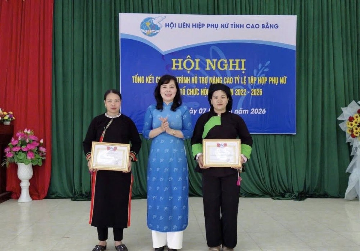 Cao Bằng: Tổng kết chương trình hỗ trợ nâng cao tỷ lệ tập hợp phụ nữ tham gia tổ chức Hội - Ảnh 3.
