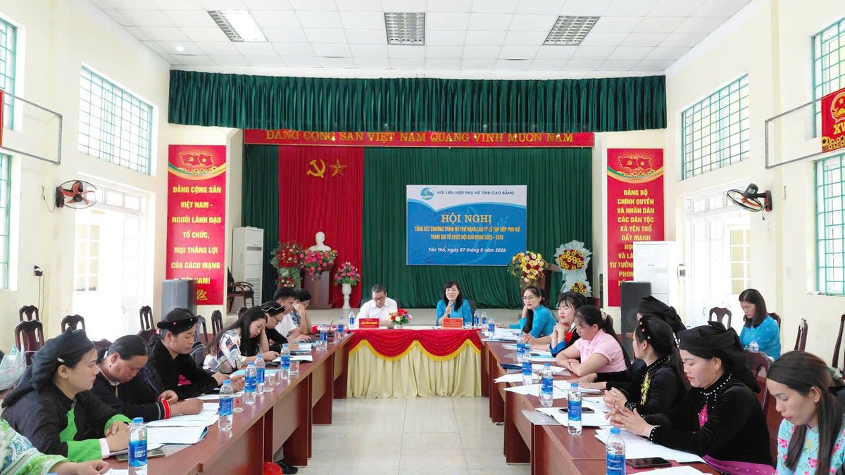 Cao Bằng: Tổng kết chương trình hỗ trợ nâng cao tỷ lệ tập hợp phụ nữ tham gia tổ chức Hội - Ảnh 1.