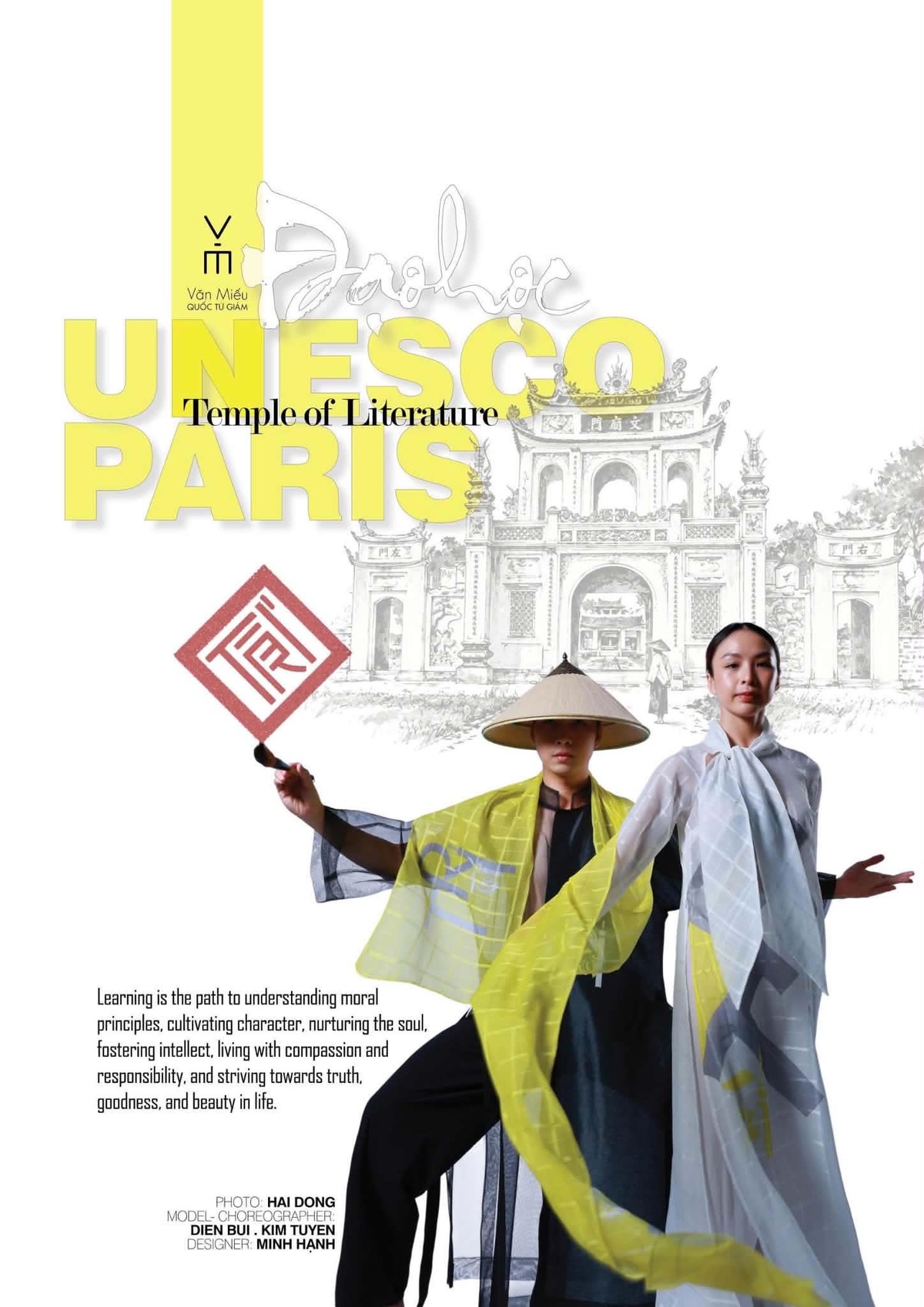 Nhà thiết kế Minh Hạnh mang bộ sưu tập áo dài “Đạo học” đến UNESCO- Ảnh 1. Nhà thiết kế Minh Hạnh mang bộ sưu tập áo dài “Đạo học” đến UNESCO- Ảnh 1.