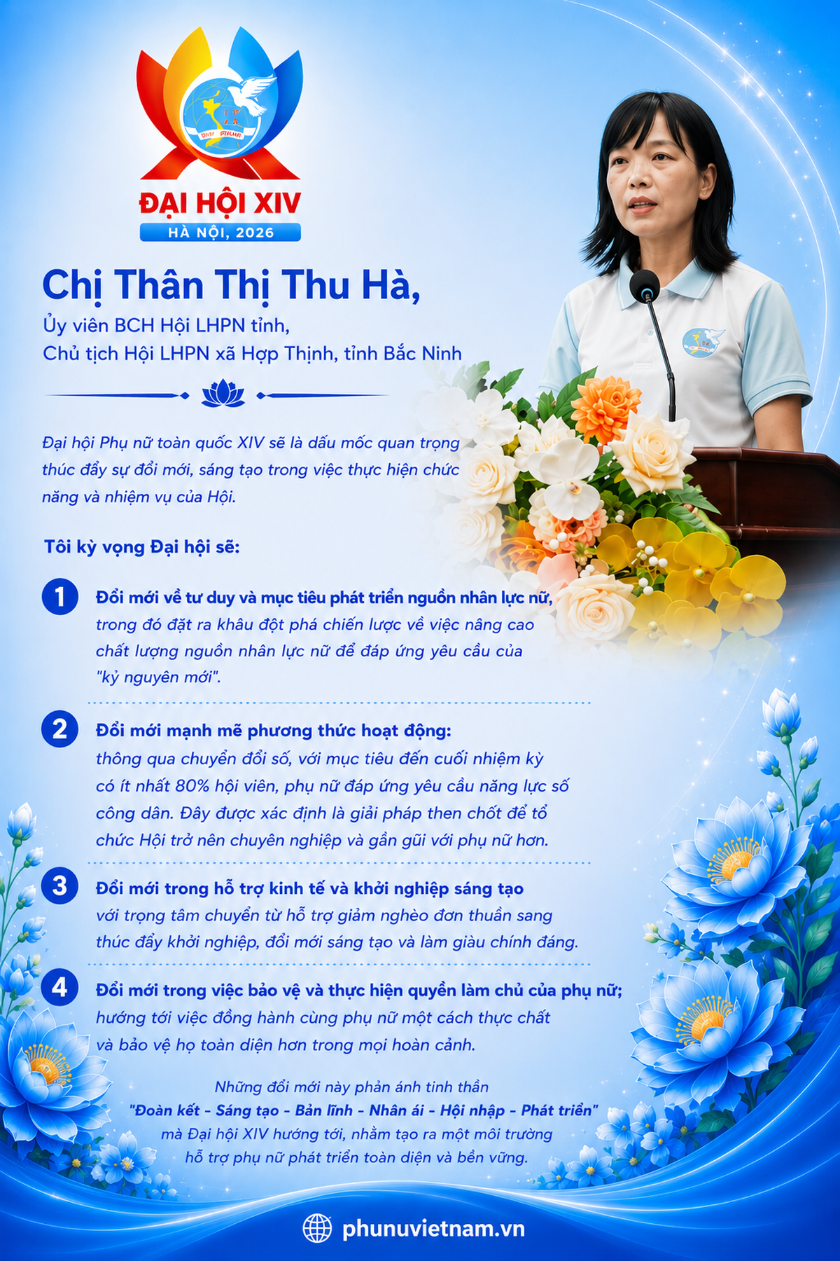 Đại hội đại biểu Phụ nữ toàn quốc XIV: Mong phụ nữ vùng dân tộc thiểu số và các nhóm yếu thế có thêm cơ hội vươn lên  - Ảnh 4.