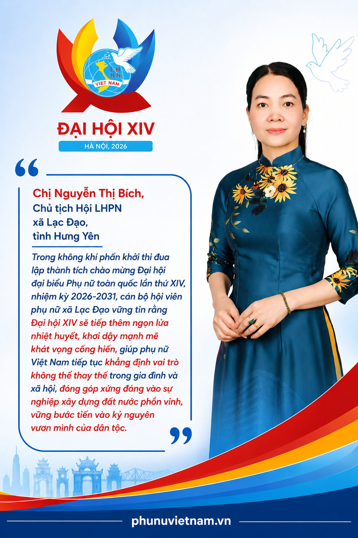 Phụ nữ Hưng Yên kỳ vọng Đại hội XIV mở rộng cơ hội phát triển cho phụ nữ - Ảnh 1.