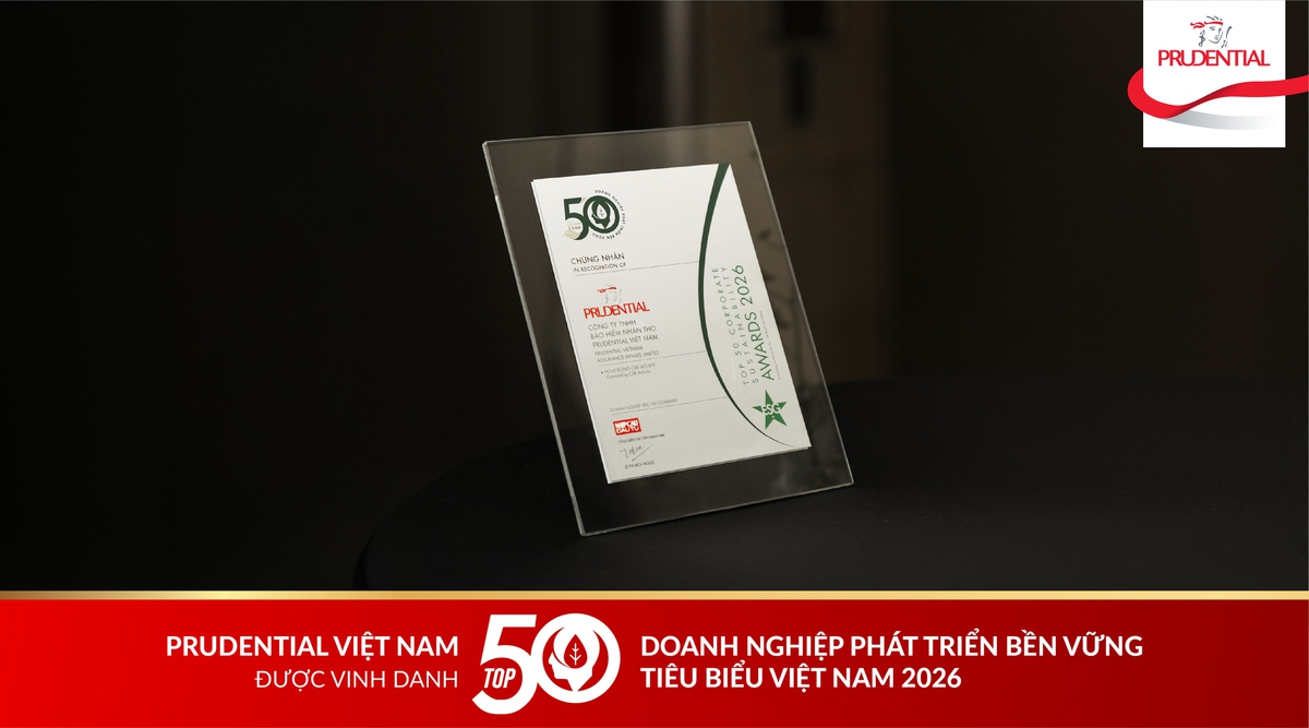 Prudential Việt Nam được vinh danh tại Top 50 Doanh nghiệp Phát triển Bền vững 2026, khẳng định vai trò của bảo hiểm trong tương lai phát triển bền vững- Ảnh 2. Prudential Việt Nam được vinh danh tại Top 50 Doanh nghiệp Phát triển Bền vững 2026, khẳng định vai trò của bảo hiểm trong tương lai phát triển bền vững- Ảnh 2.