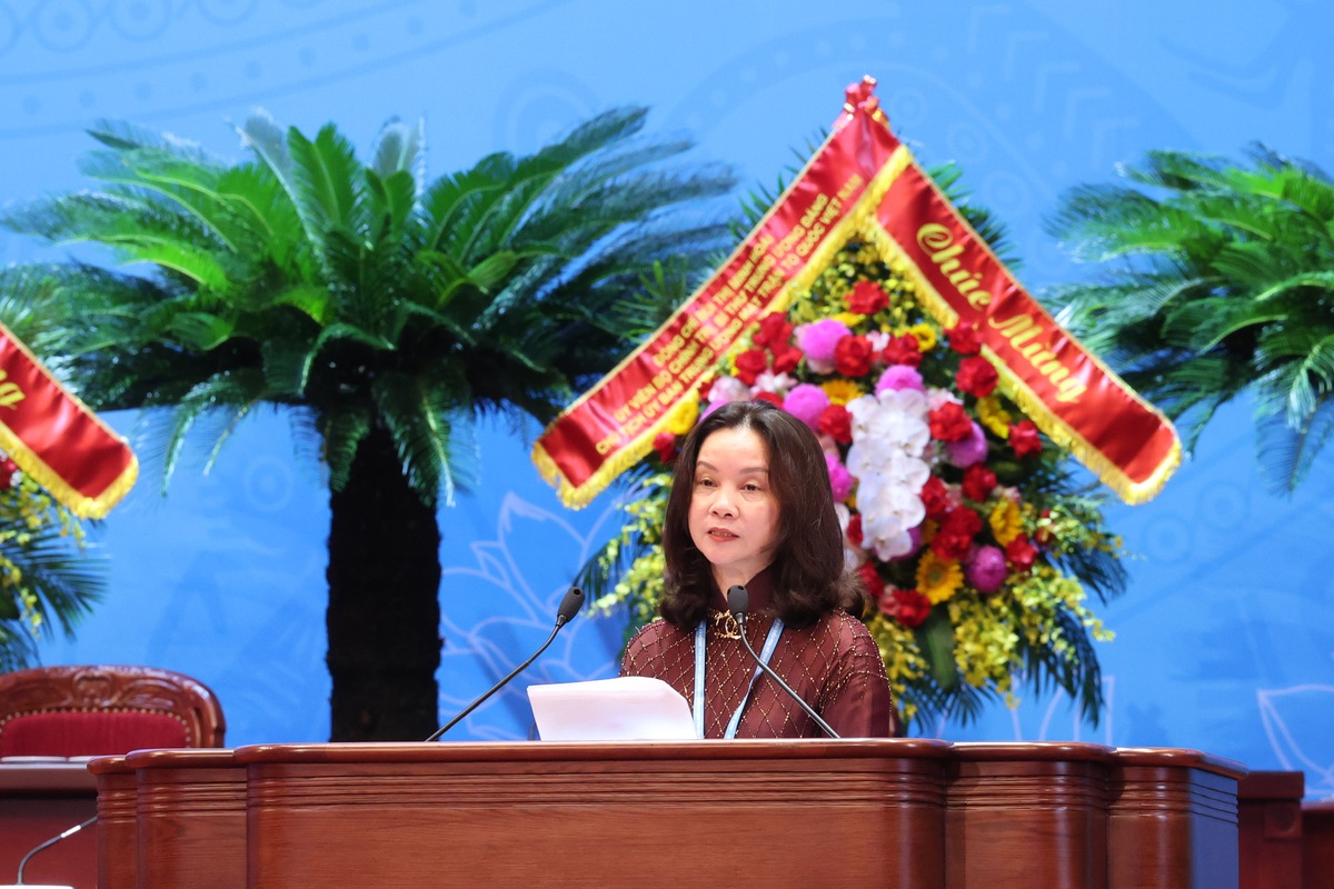 789 đại biểu bước vào Phiên làm việc thứ nhất Đại hội Phụ nữ toàn quốc lần thứ XIV - Ảnh 5.