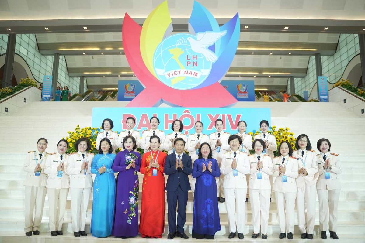 Những hình ảnh đẹp của phiên trọng thể Đại hội đại biểu Phụ nữ toàn quốc lần thứ XIV - Ảnh 9.