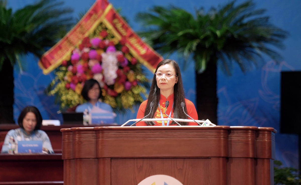Những hình ảnh đẹp của phiên trọng thể Đại hội đại biểu Phụ nữ toàn quốc lần thứ XIV - Ảnh 18.