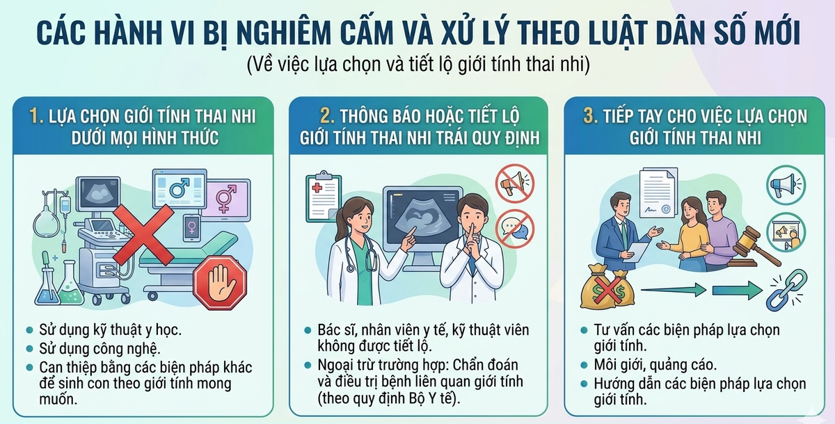 Cấm tiết lộ giới tính thai nhi: Những hành vi nào sẽ bị xử lý? - Ảnh 2.