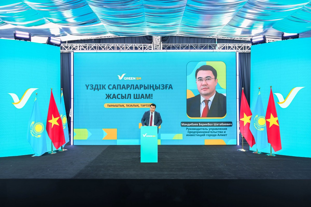 Green SM chính thức ra mắt dịch vụ gọi xe thuần điện tại Kazakhstan - Ảnh 4.