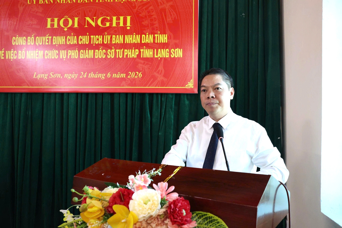Bà Vi Thị Thùy làm Phó Giám đốc Sở Sở Tư pháp tỉnh Lạng Sơn - Ảnh 1.