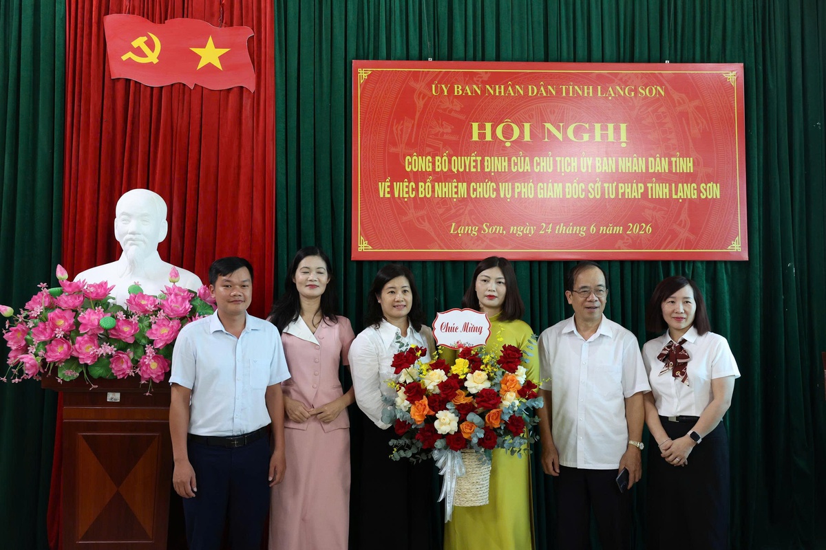 Bà Vi Thị Thùy làm Phó Giám đốc Sở Sở Tư pháp tỉnh Lạng Sơn - Ảnh 4.