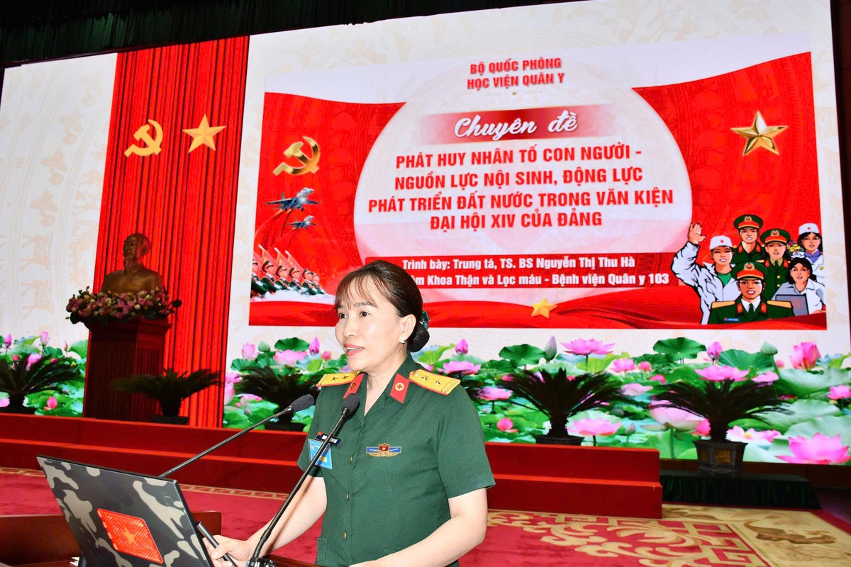 Nữ chiến sĩ Quân y tỏa sáng tại hội thi báo cáo viên giỏi toàn quân- Ảnh 2.