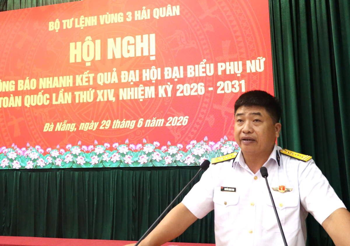 Vùng 3 Hải quân: Thông báo nhanh kết quả Đại hội đại biểu Phụ nữ toàn quốc lần thứ XIV- Ảnh 1.