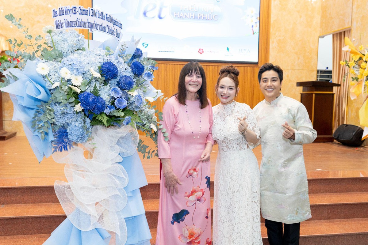 Đồng hành Công ty Sen Vàng và Chủ tịch Miss World, Falm Beauty Premium trao yêu thương tại ngày Tết thiếu nhi- Ảnh 2.