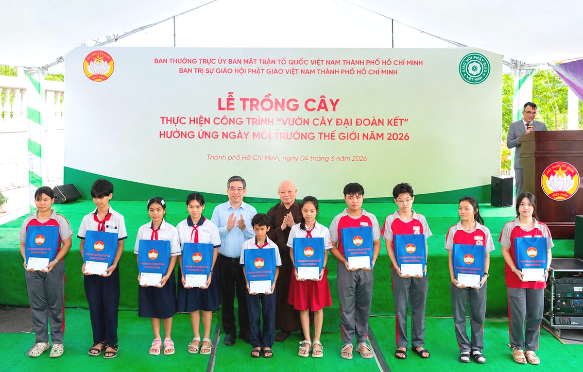 TPHCM: "Vườn cây Đại đoàn kết" hưởng ứng Ngày Môi trường Thế giới- Ảnh 3.