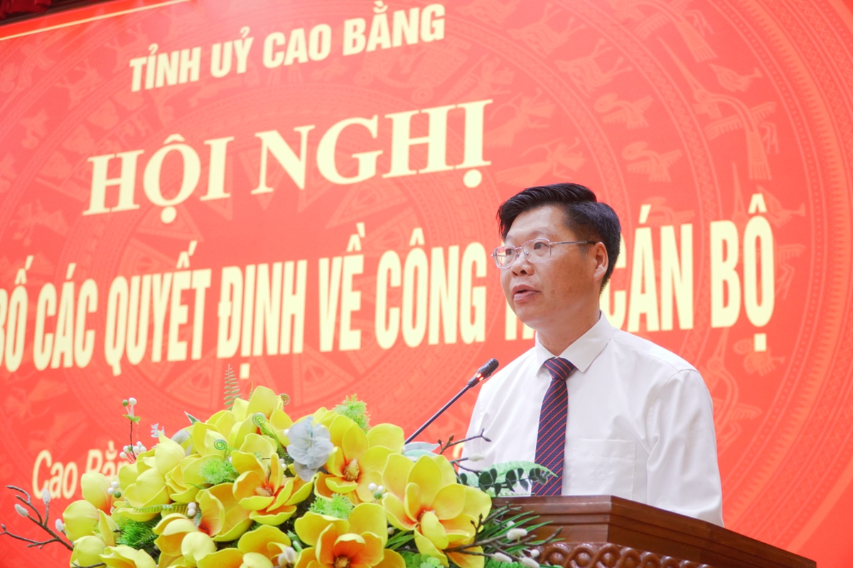 Điều động, bổ nhiệm nhiều vị trí lãnh đạo tỉnh Cao Bằng- Ảnh 2.