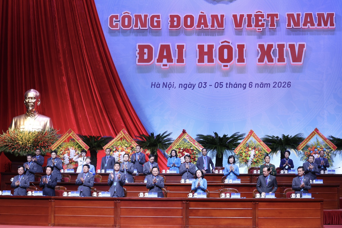 Khai mạc trọng thể Đại hội Công đoàn Việt Nam lần thứ XIV- Ảnh 4.