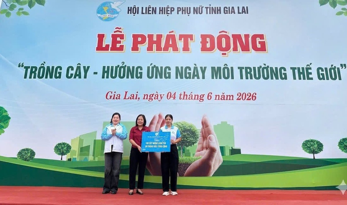 Hội LHPN tỉnh Gia Lai phát động trồng cây hưởng ứng Ngày Môi trường thế giới- Ảnh 2.