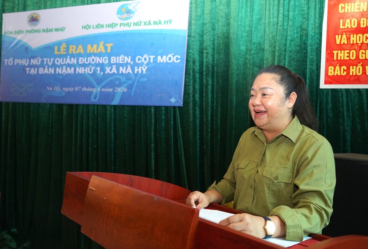Điện Biên: Ra mắt Tổ phụ nữ tự quản đường biên, cột mốc tại xã biên giới - Ảnh 1. Điện Biên: Ra mắt Tổ phụ nữ tự quản đường biên, cột mốc tại xã biên giới - Ảnh 1.