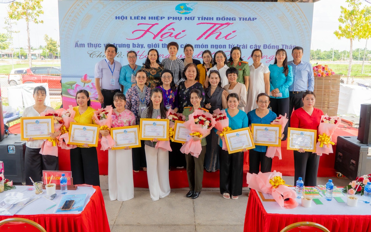 Phụ nữ Đồng Tháp tranh tài chế biến món ngon từ trái cây- Ảnh 3.