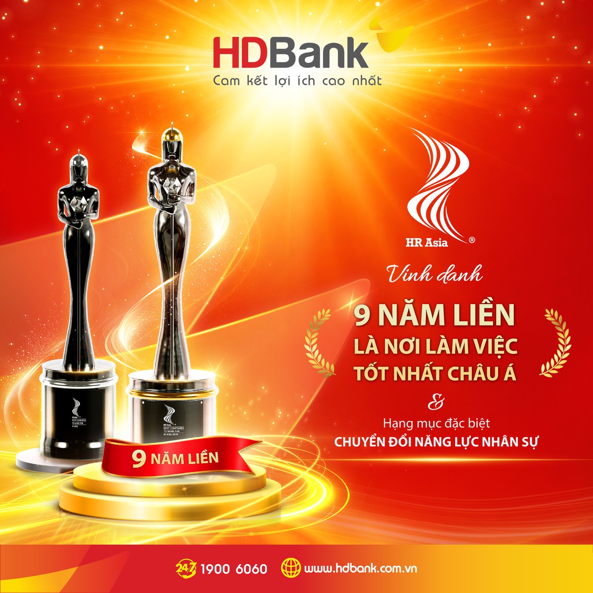 HDBank - Ngân hàng duy nhất 9 năm liên tiếp được vinh danh “Nơi làm việc tốt nhất châu Á”- Ảnh 1.