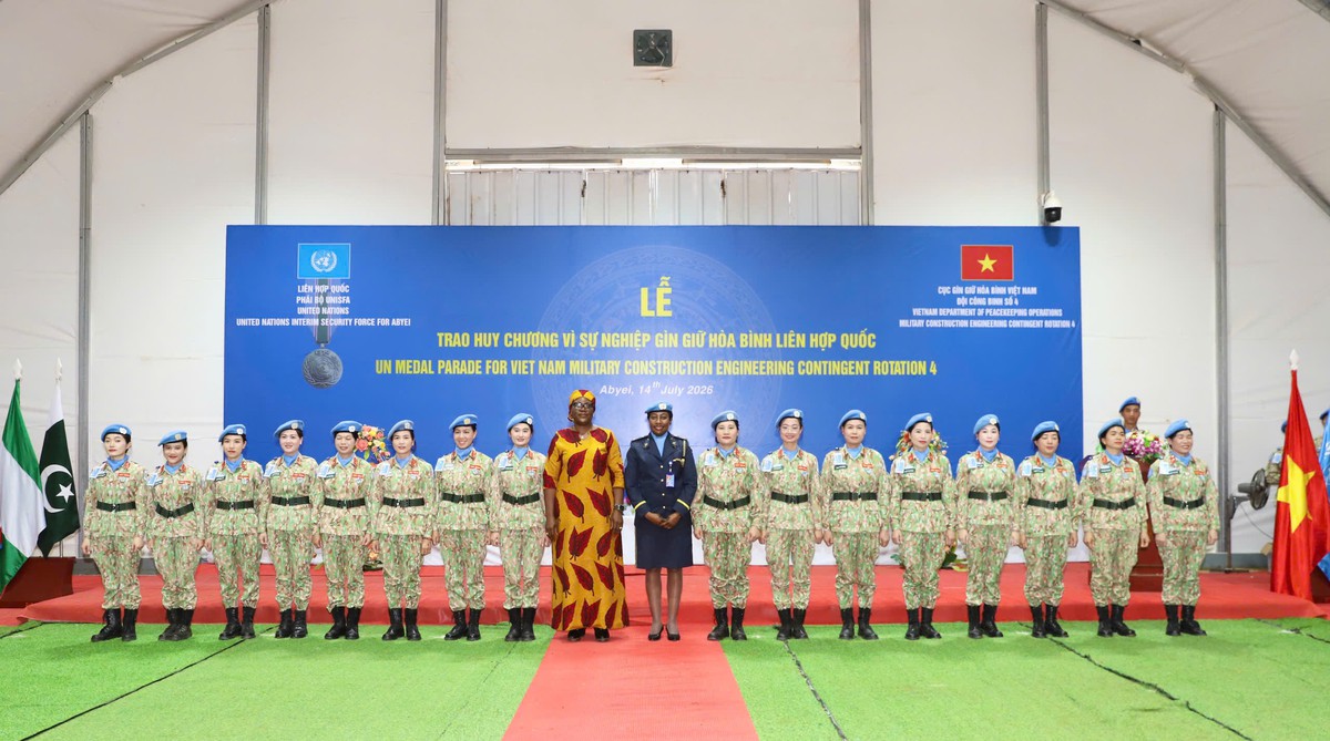 Lực lượng gìn giữ hòa bình Việt Nam tại Abyei đón nhận huy chương Liên hợp quốc - Ảnh 4.