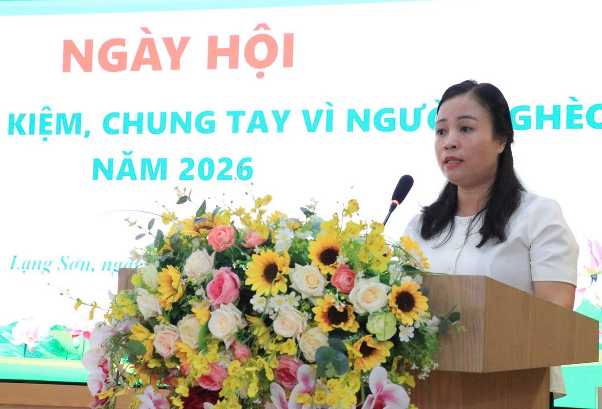 Lạng Sơn: Sôi nổi ngày hội “Gửi tiền tiết kiệm, chung tay vì người nghèo” - Ảnh 2.