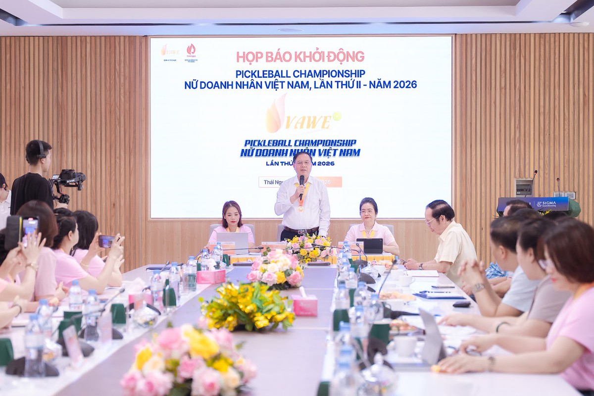 Giải Pickleball Nữ doanh nhân Việt Nam VAWE lần thứ II - năm 2026 sẽ diễn ra tại Thái Nguyên - Ảnh 1.